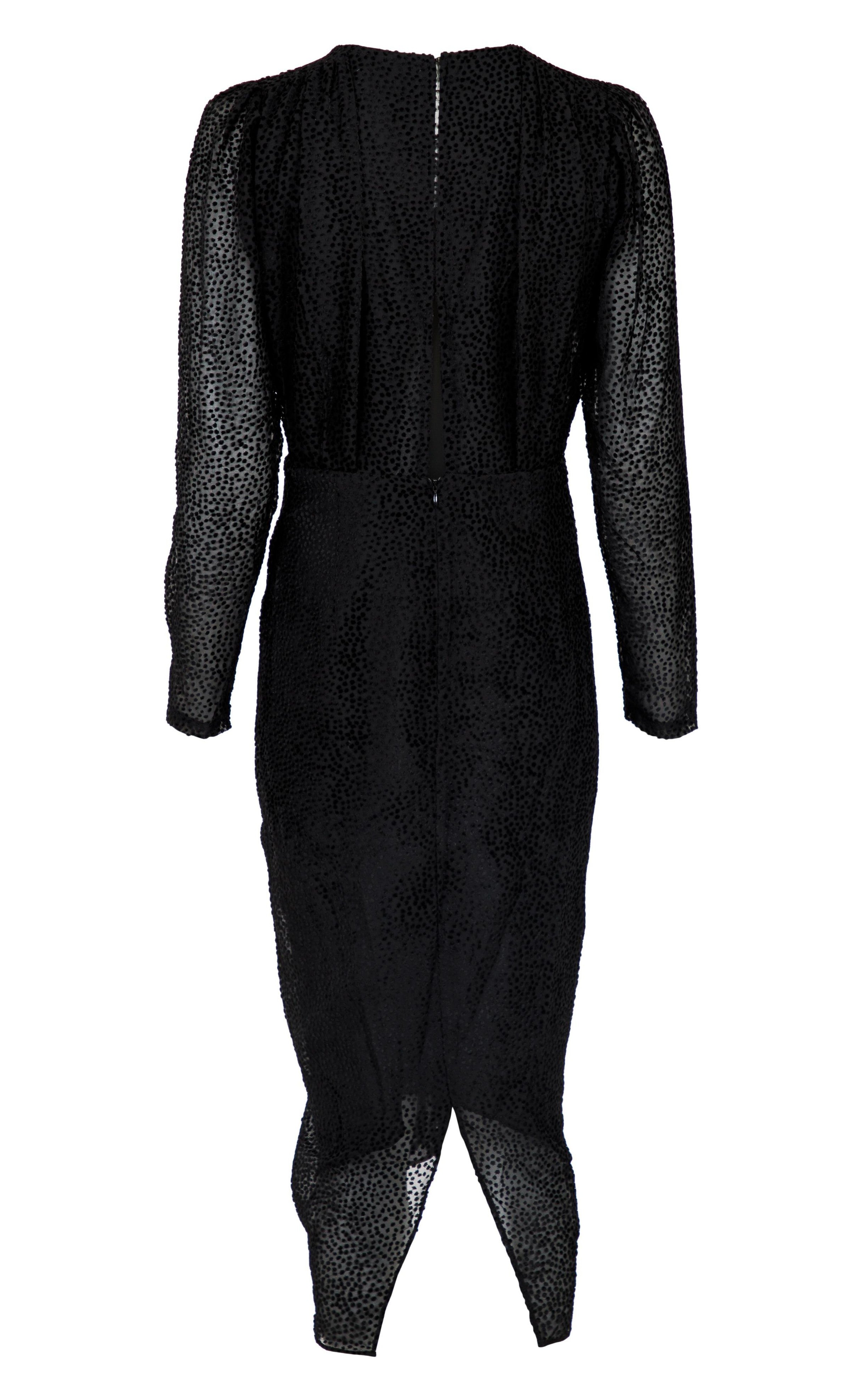 Neo Noir Kjole - Paloma Dot - Black
