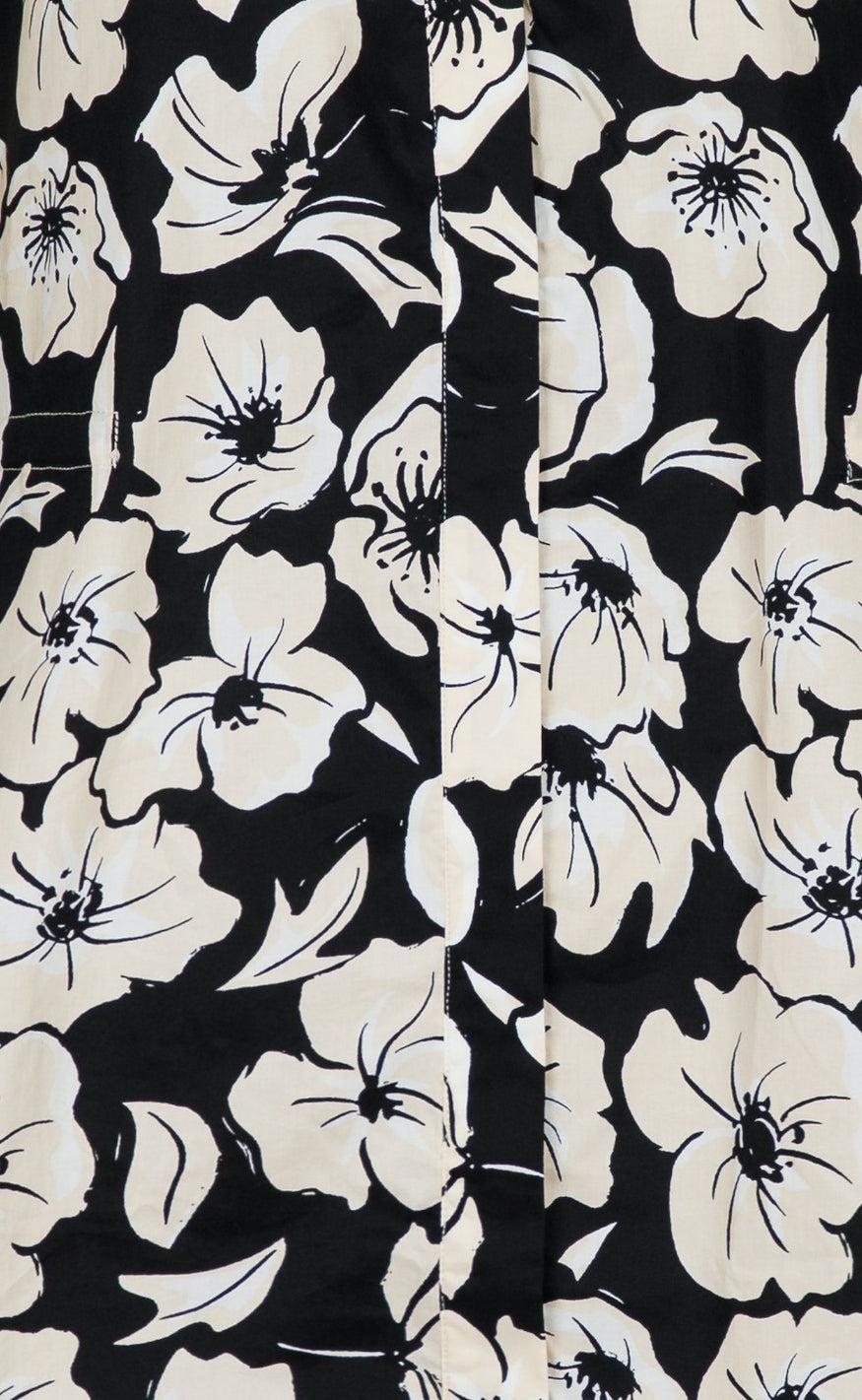 Neo Noir Kjole - Reba Arty Flower - Black