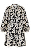 Neo Noir Kjole - Reba Arty Flower - Black