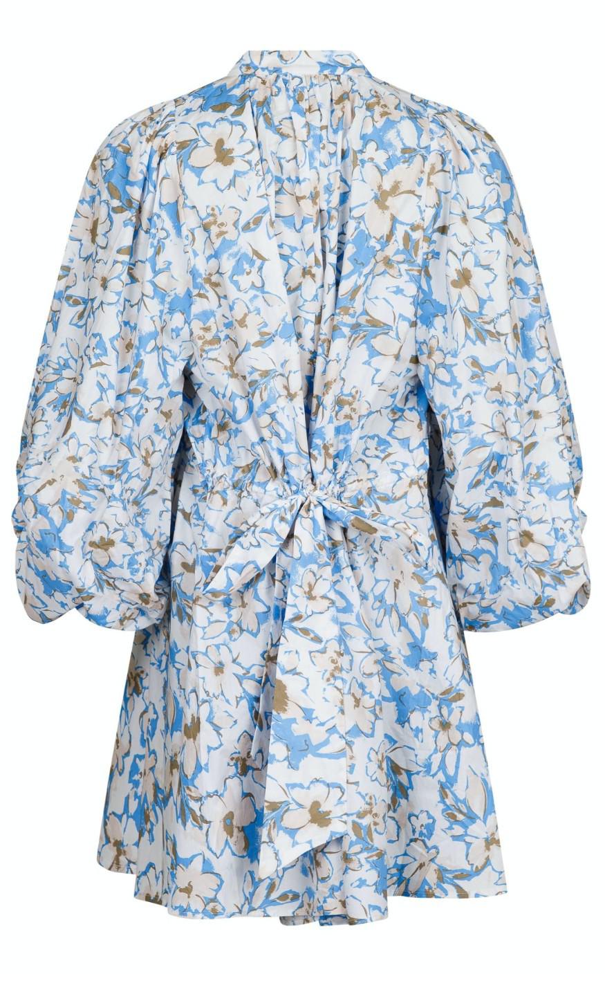 Neo Noir Kjole - Reba Print - White