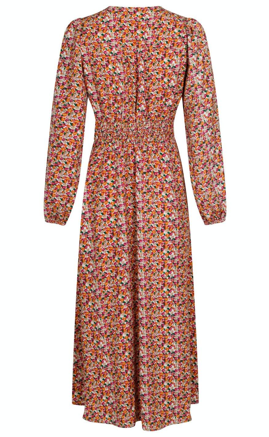 Neo Noir Kjole - Timma Warm Floral - Pink