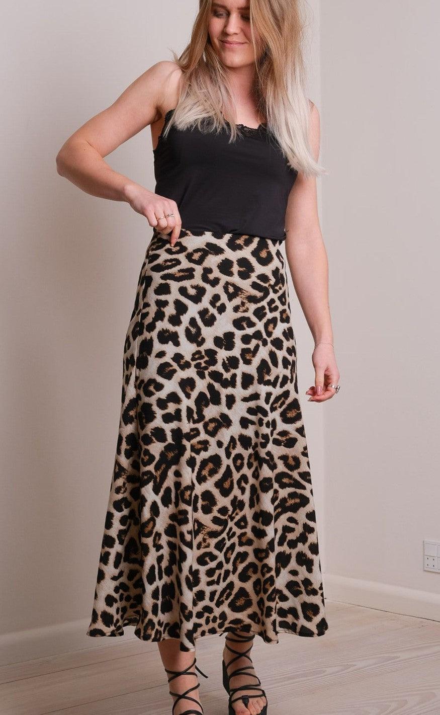 Neo Noir Nederdel - Bovary Big Leo - Leopard