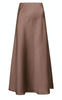 Neo Noir Nederdel - Bovary Crepe Satin - Dusty Brown