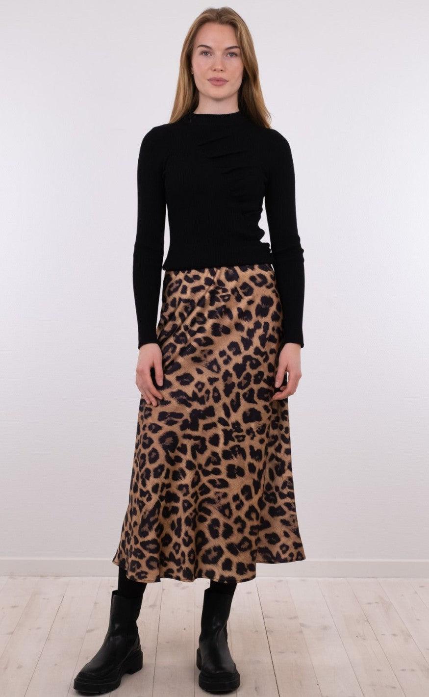Neo Noir Nederdel - Bovary Leo - Leopard