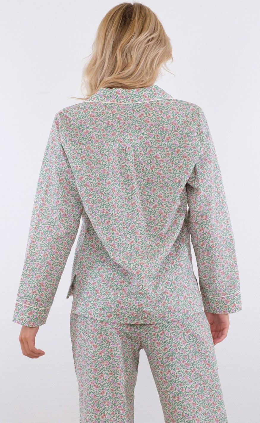 Neo Noir Skjorte - Bellagio Floral - Light Green