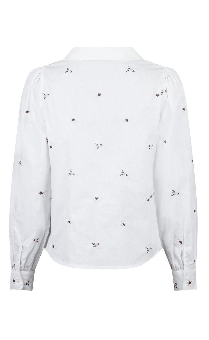 Neo Noir Skjorte - Rydale Embroidery - White