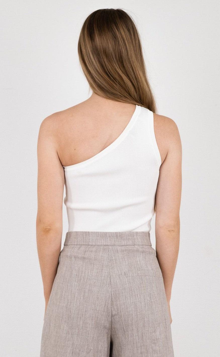 Neo Noir Top - Clementine Knitted - White