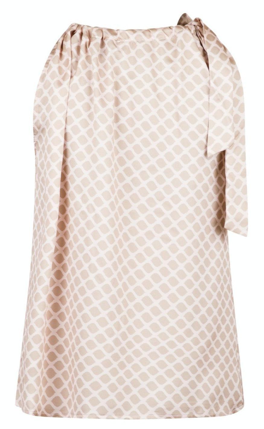 Neo Noir Top - Linea Bubble Graphic - Sand