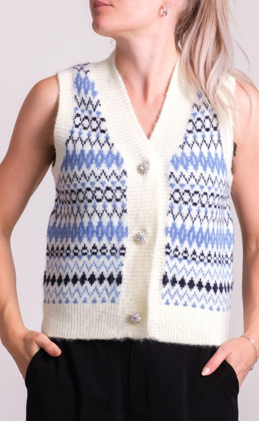 Neo Noir Vest - Soella Stitch - Navy