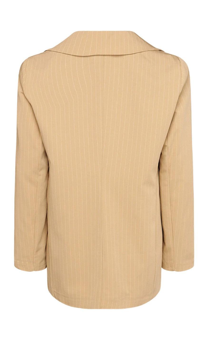 Noella Blazer - Forte - Beige Pinstrpe