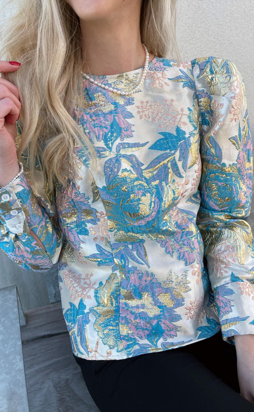 Noella Bluse - Aya Liss - Light Blue