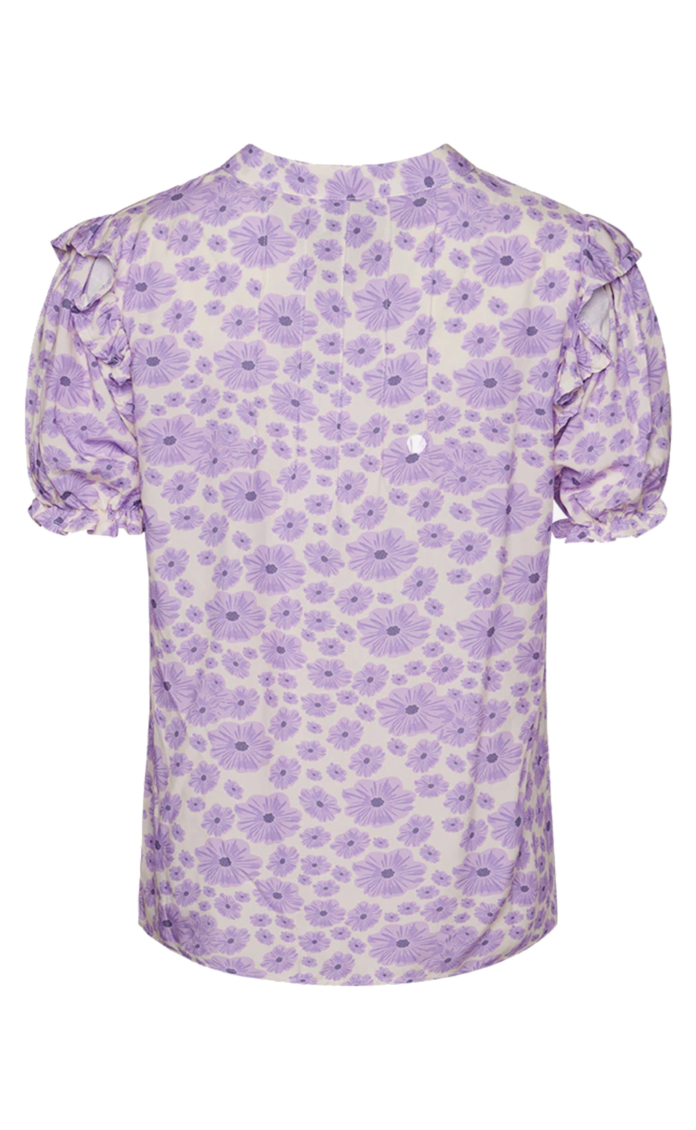 Noella Bluse - Martha - Lavender Mini Flower