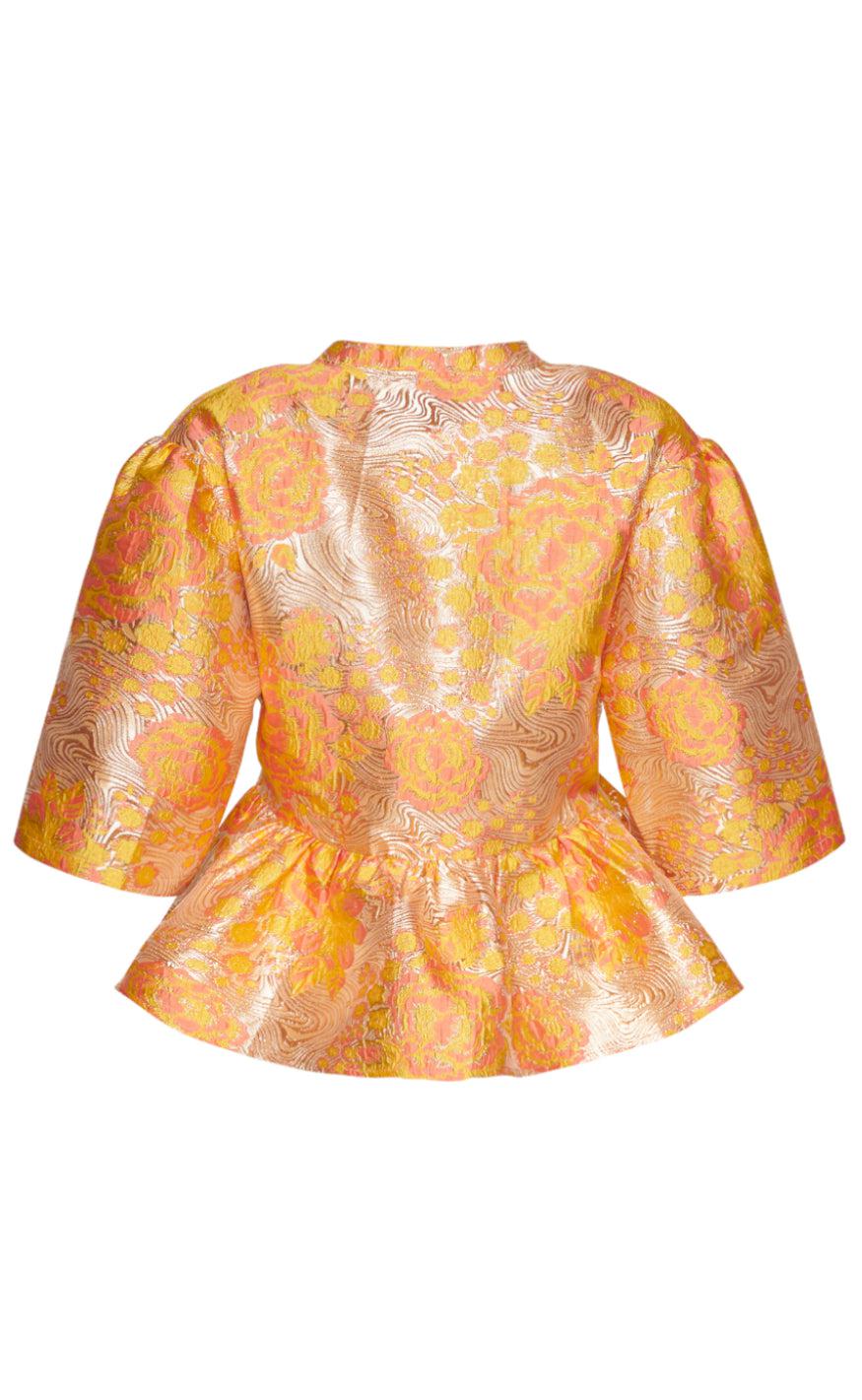 Noella Bluse - Neva - Yellow/Rose Mix