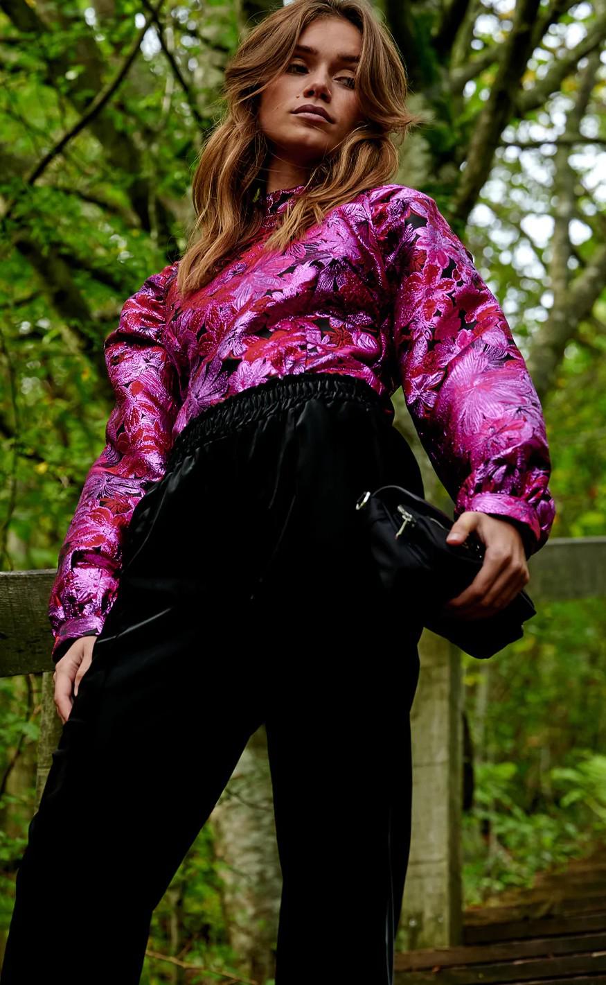 Noella Bluse - Vernis - Pink