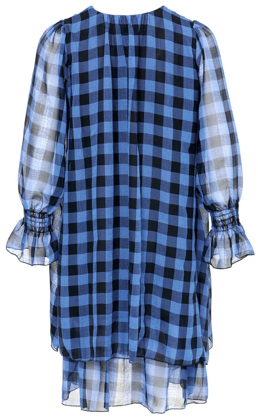 Noella Kjole - Cassy - Black Blue Checks
