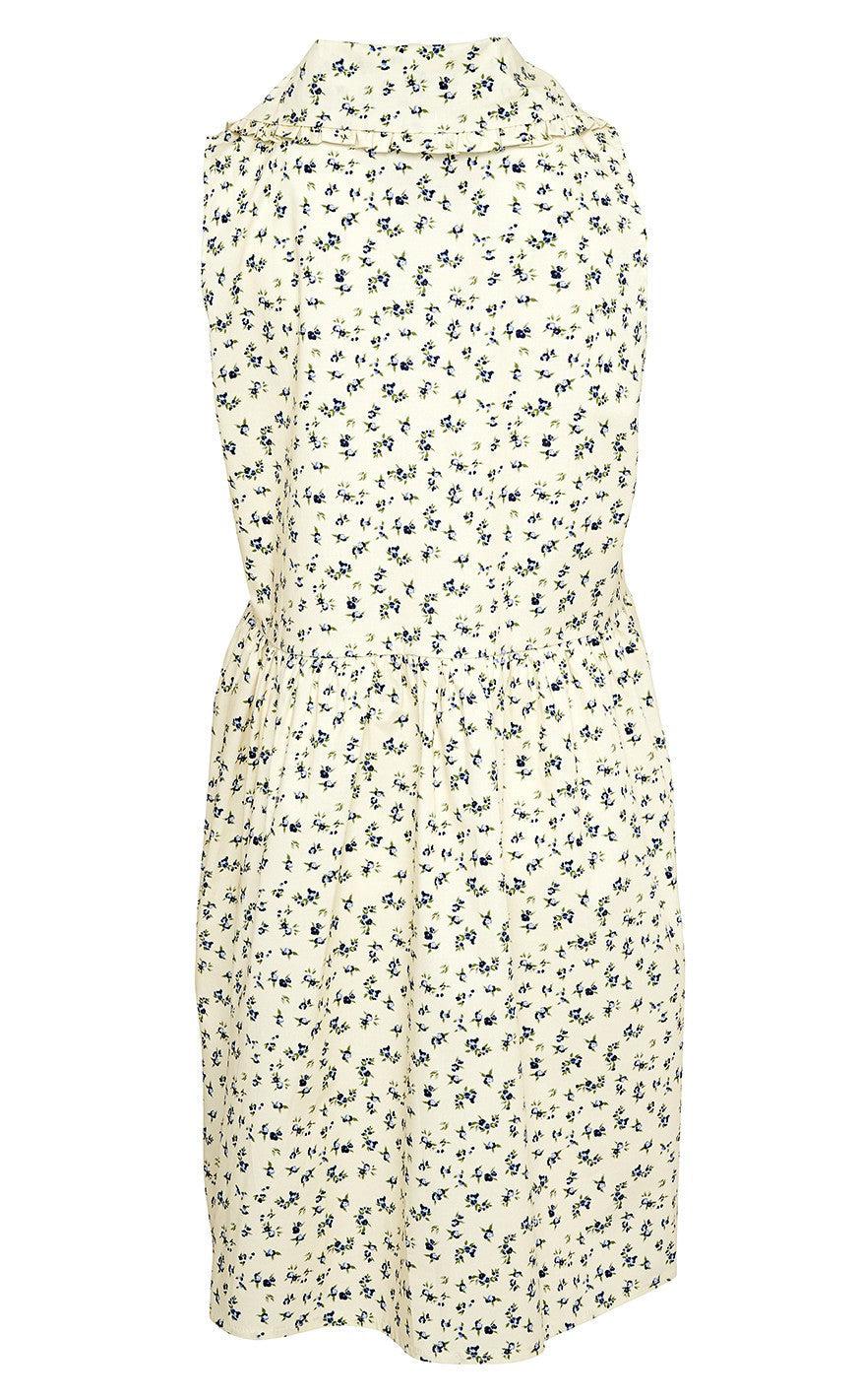 Noella Kjole - Cilla - Blue/Cream Flower