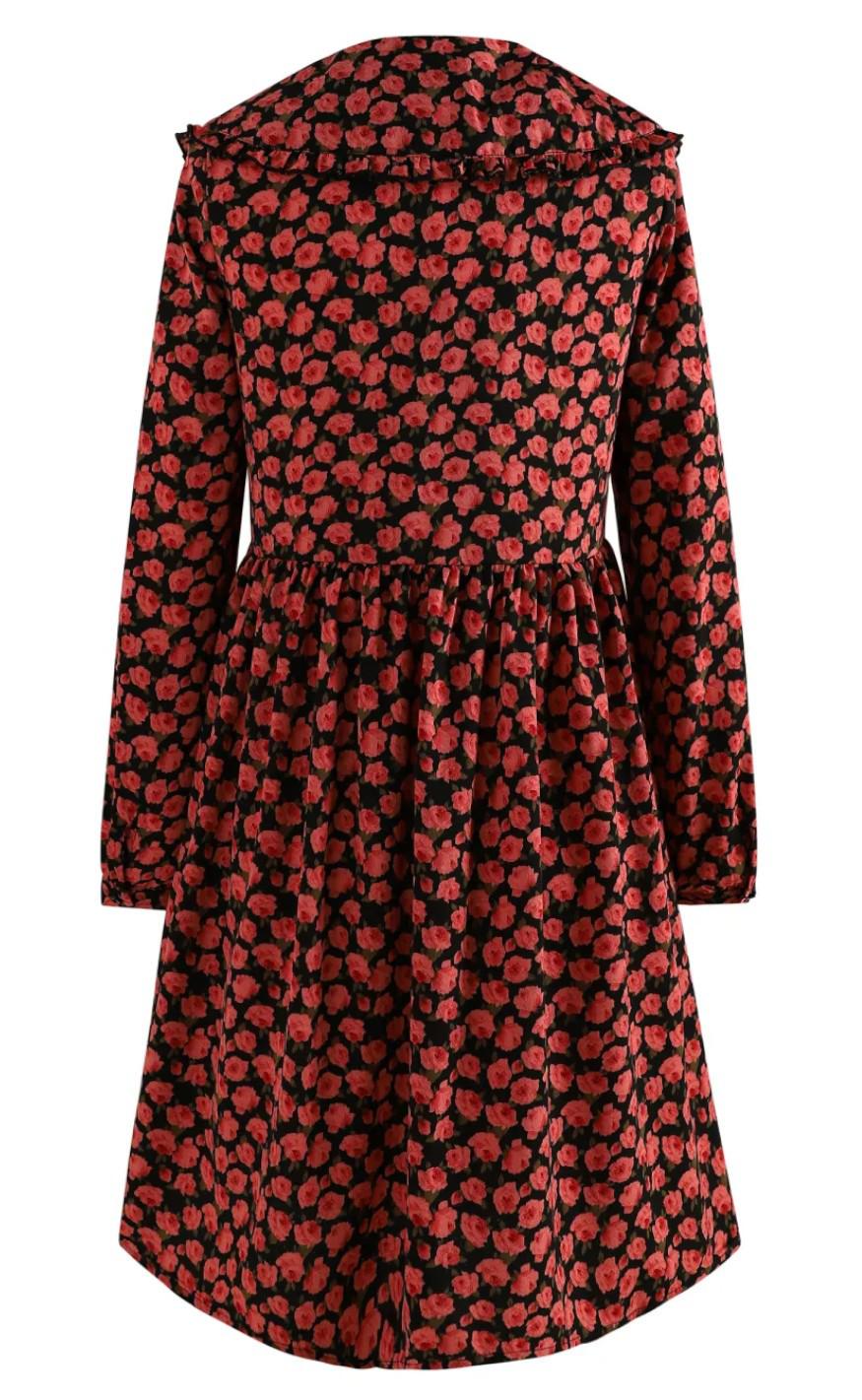Noella Kjole - Dania - Rose Print