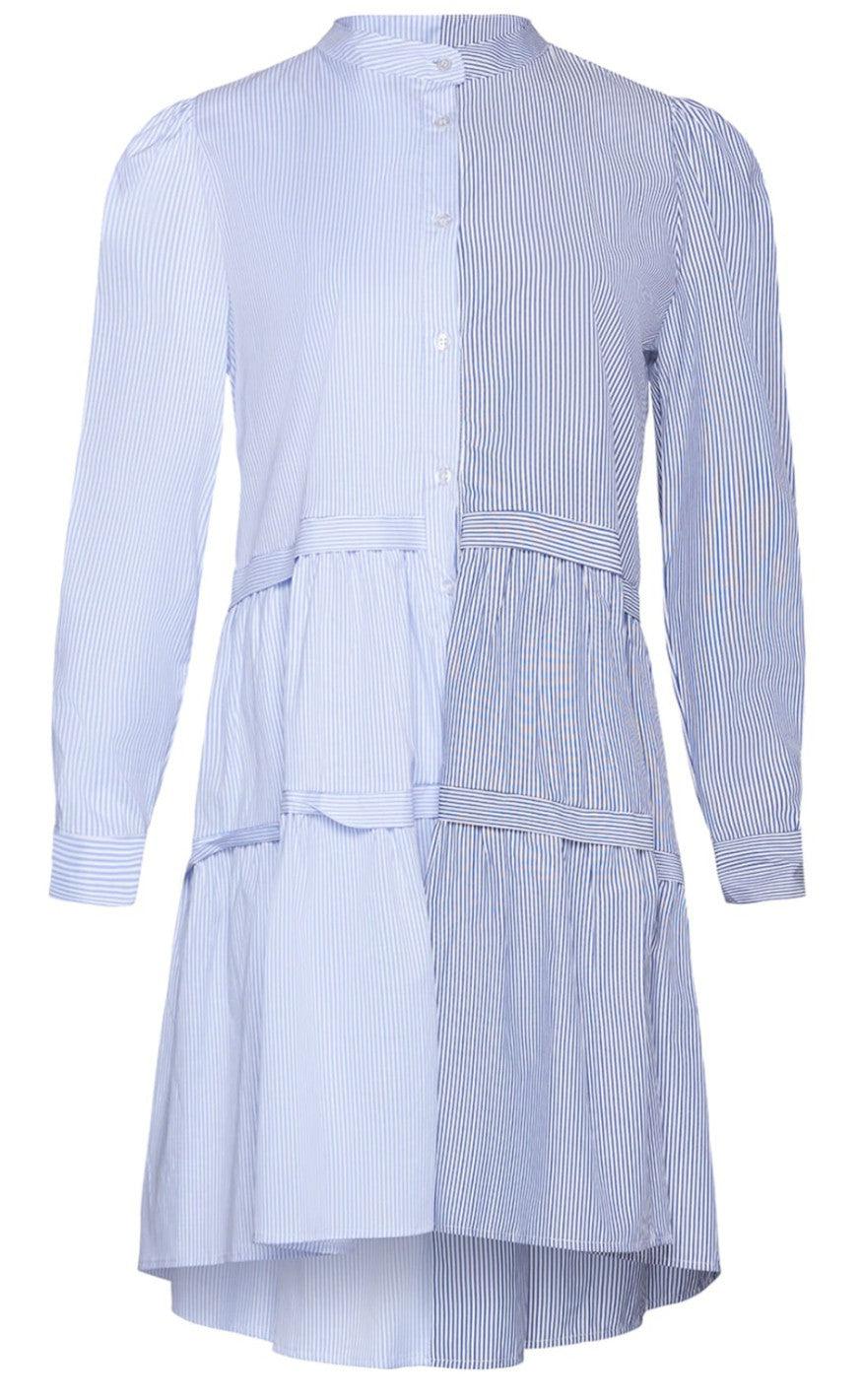 Noella Kjole - Ebony - Navy/Light Blue