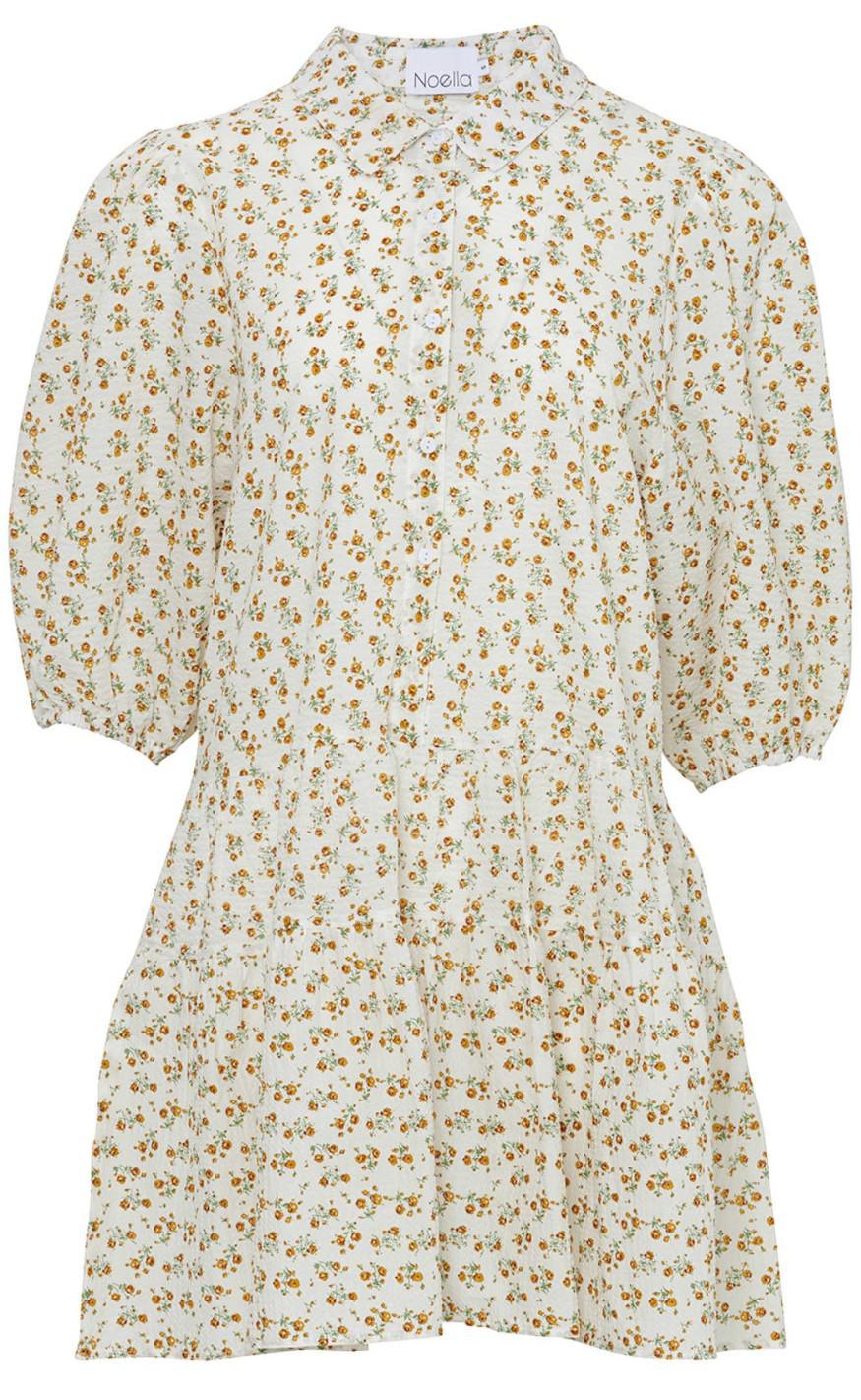 Noella Kjole - Etta - Yellow/Cream