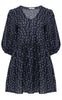 Noella Kjole - Farris - Navy/Lilac Flower