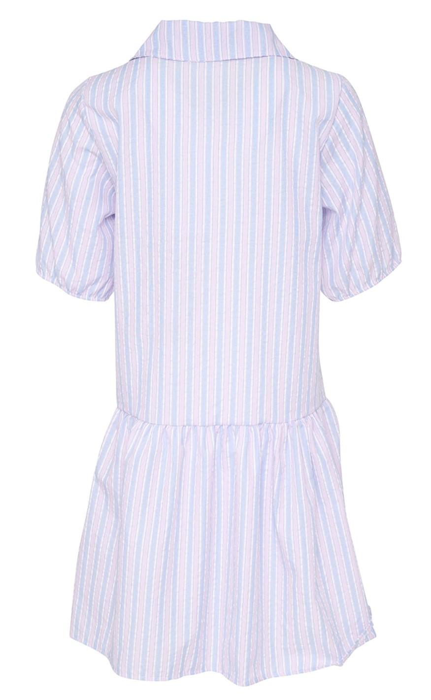 Noella Kjole - Melina - Blue/Rose Stripe