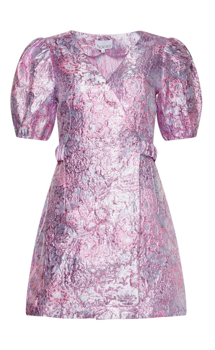 Noella Kjole - Neva Belt - Lilac Jacquard