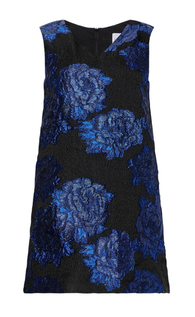 Noella Kjole - Taylor V-Neck - Blue Mix