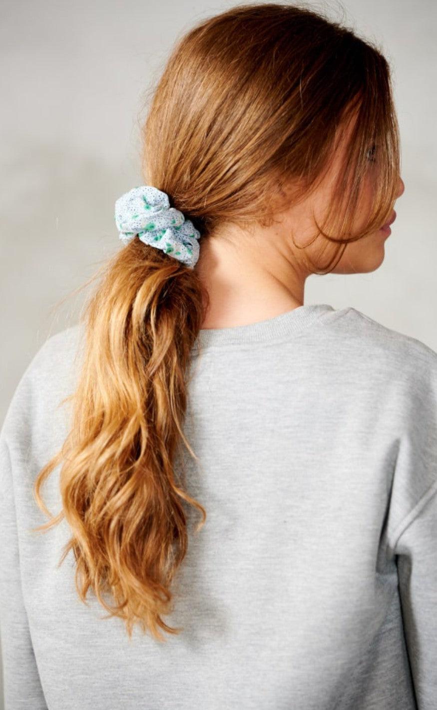Noella Scrunchie - Noella - Light Blue Flower
