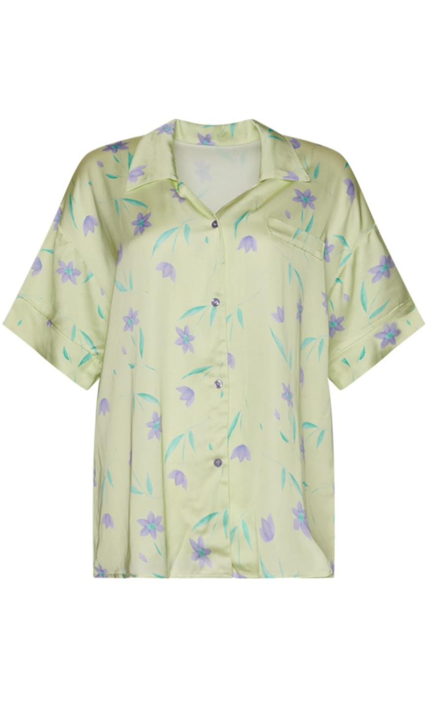 Noella Shirt - Micha - Offwhite w. Flowers
