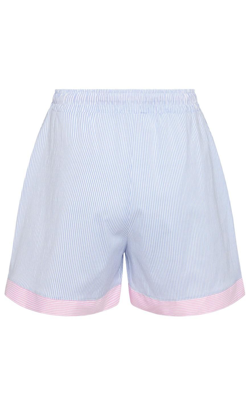 Noella Shorts - Ebony - Light Blue/Rose Mix
