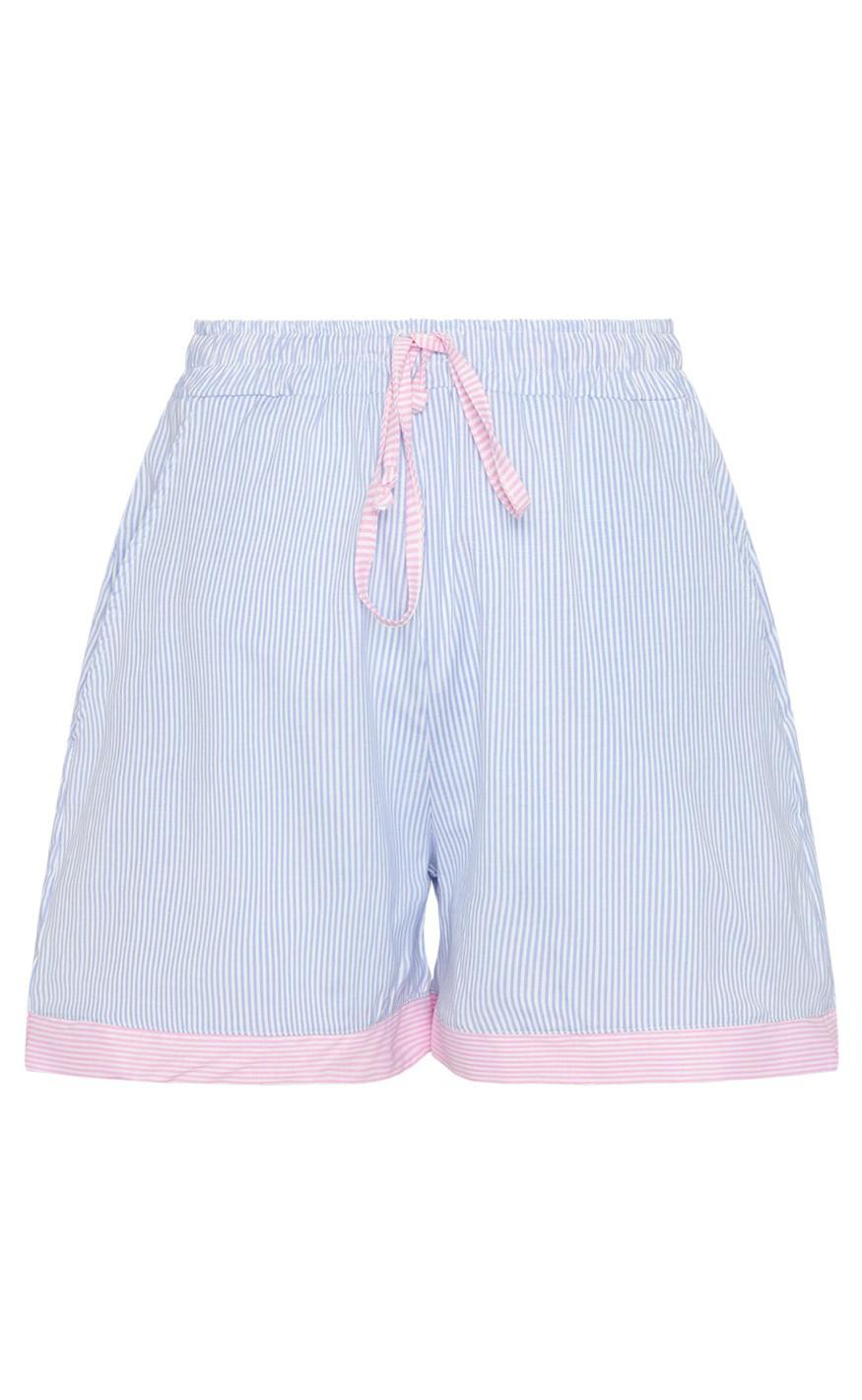 Noella Shorts - Ebony - Light Blue/Rose Mix