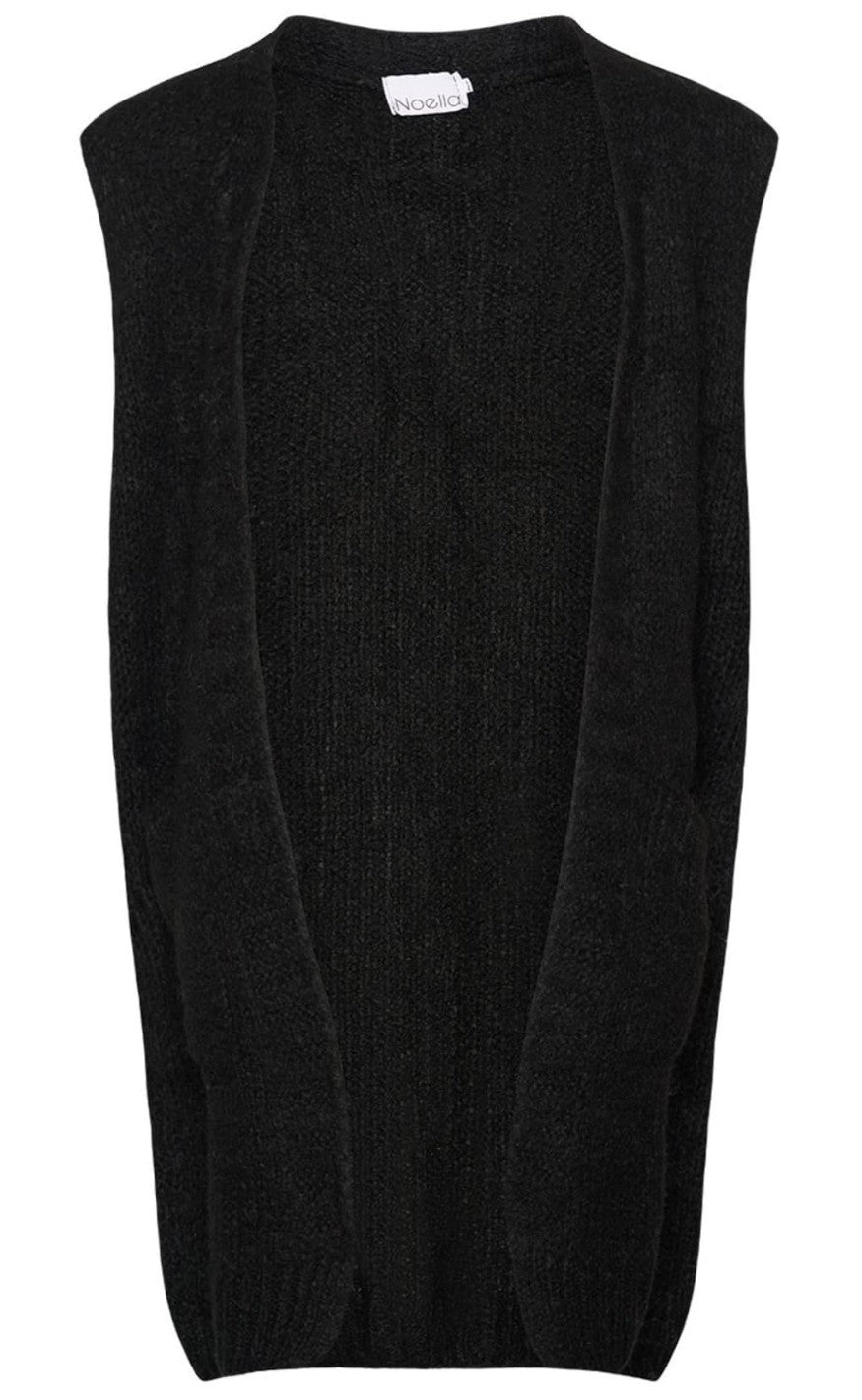 Noella Strik Vest - Fora - Black