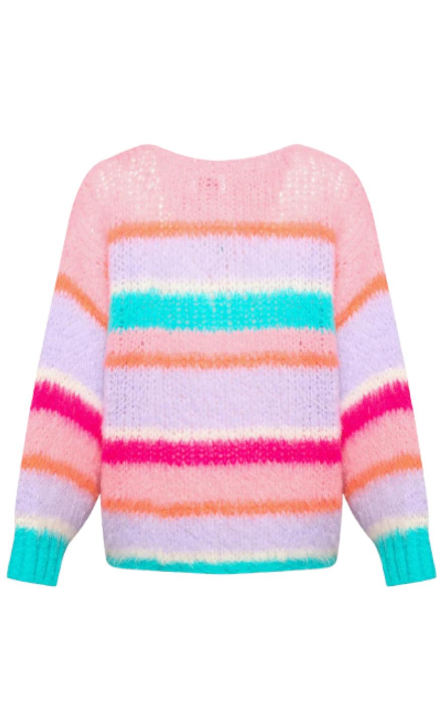 Noella Sweater - Ella - Rose/Blue/Lilac Mix