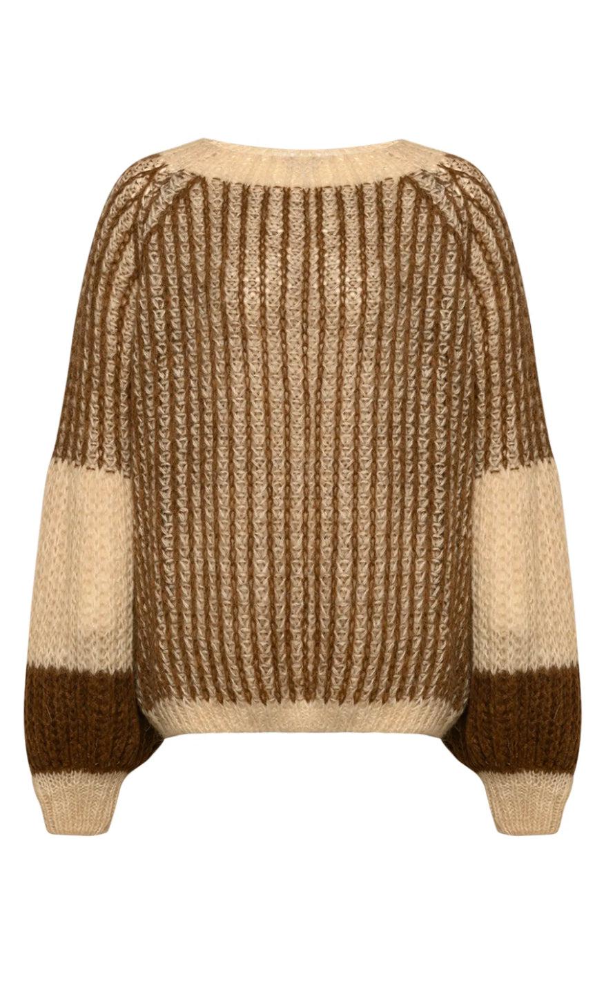 Noella Sweater - Liana - Beige/Brown