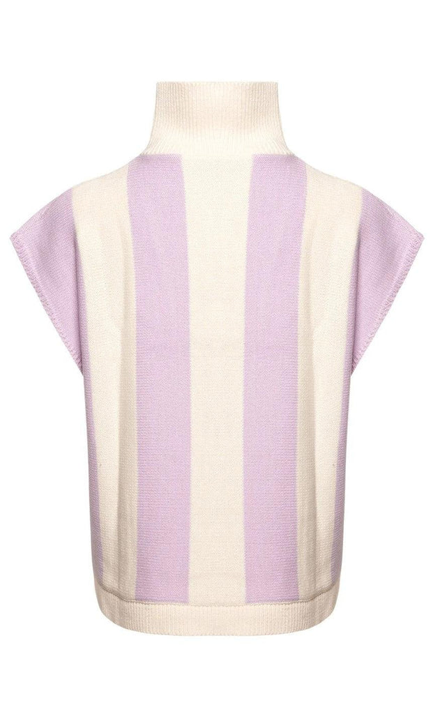 Noella Sweater - Tulip Beth - Lavender Offwhite