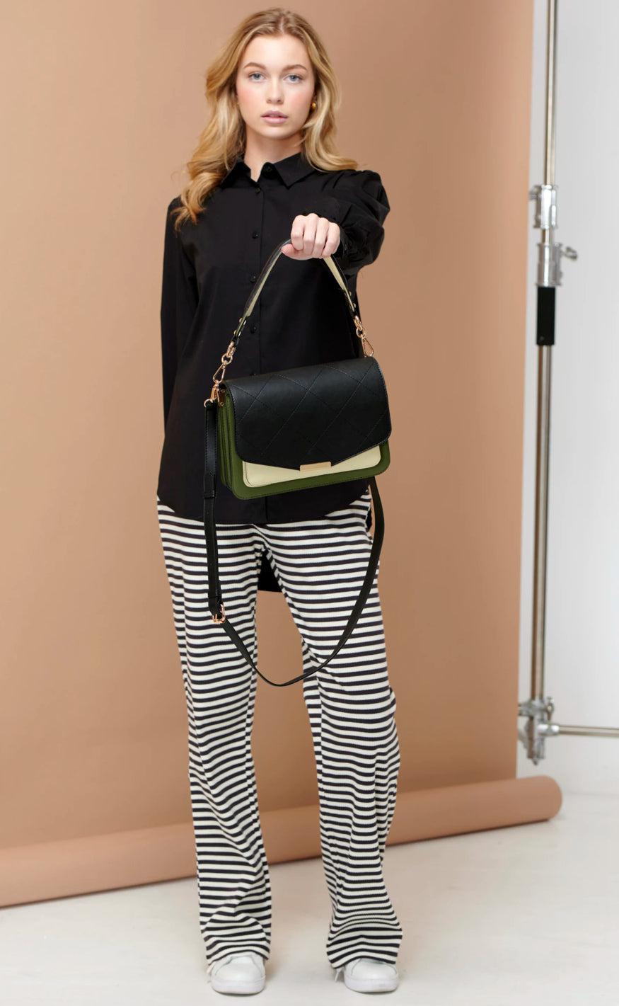 Noella Taske - Blanca Multi Compartment - Black/Green/Cream