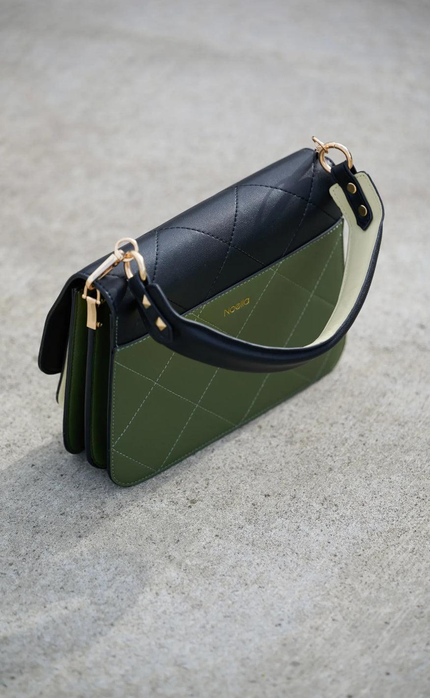 Noella Taske - Blanca Multi Compartment - Black/Green/Cream
