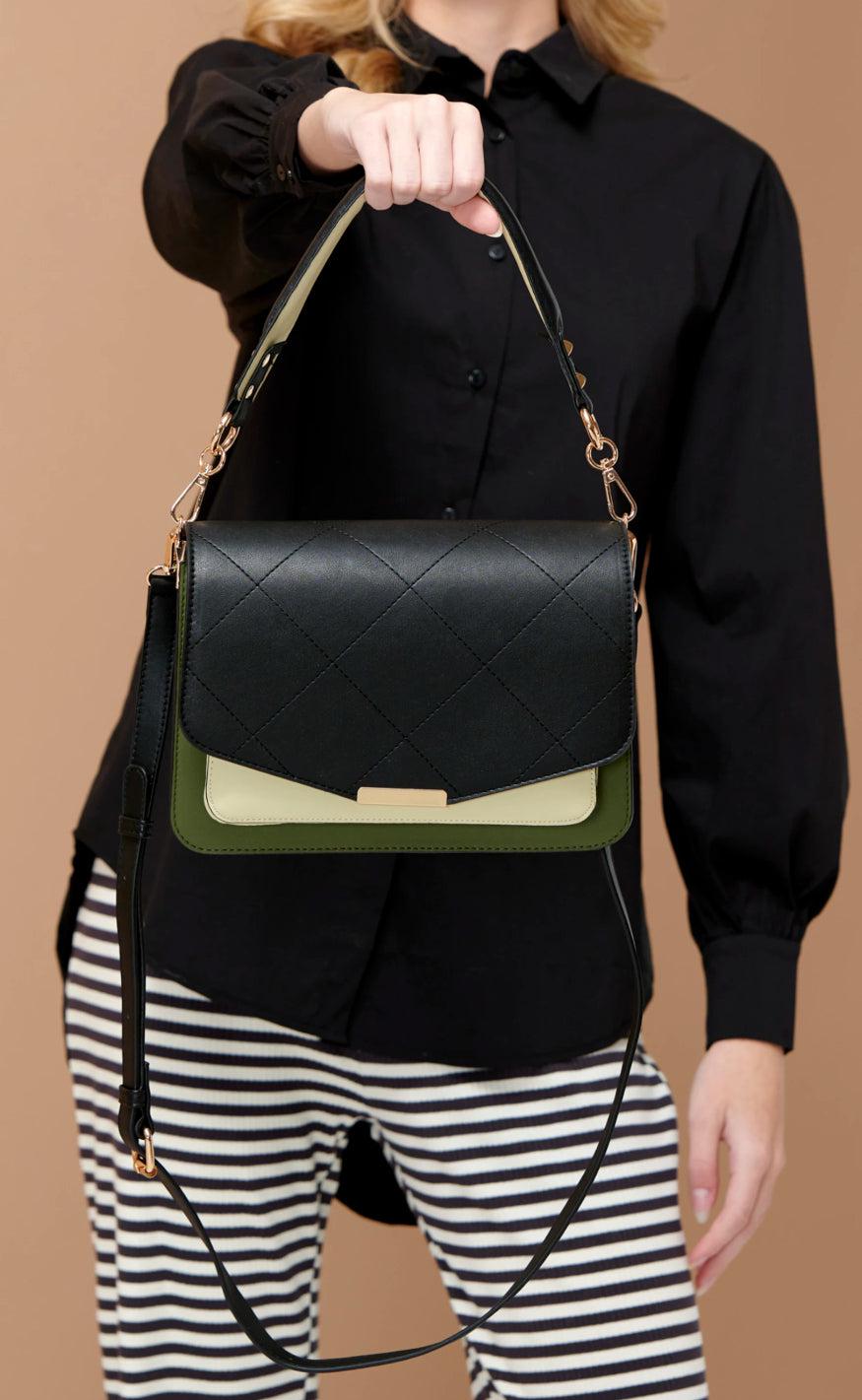 Noella Taske - Blanca Multi Compartment - Black/Green/Cream