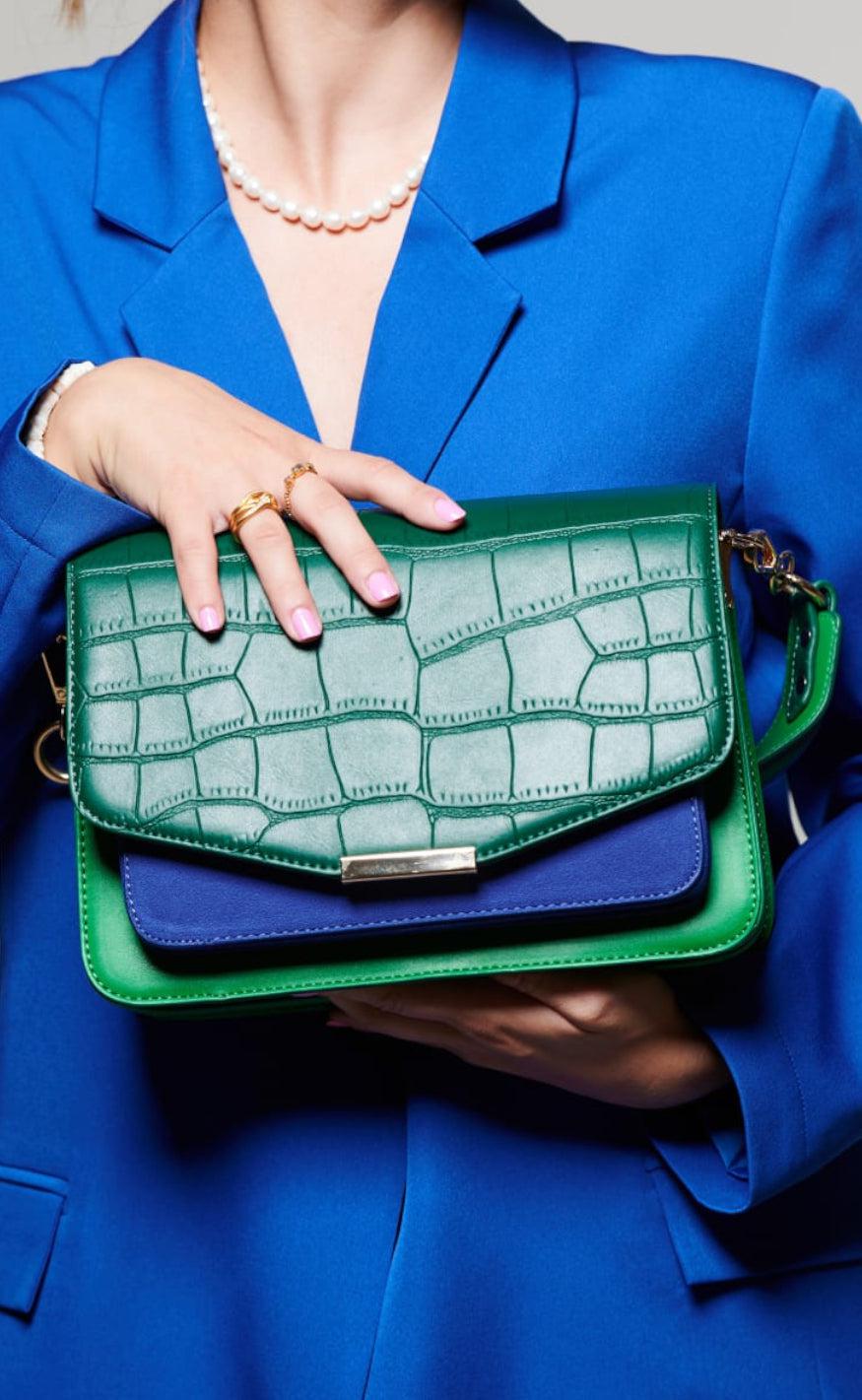 Noella Taske - Blanca Multi Compartment - Dark Green Croco