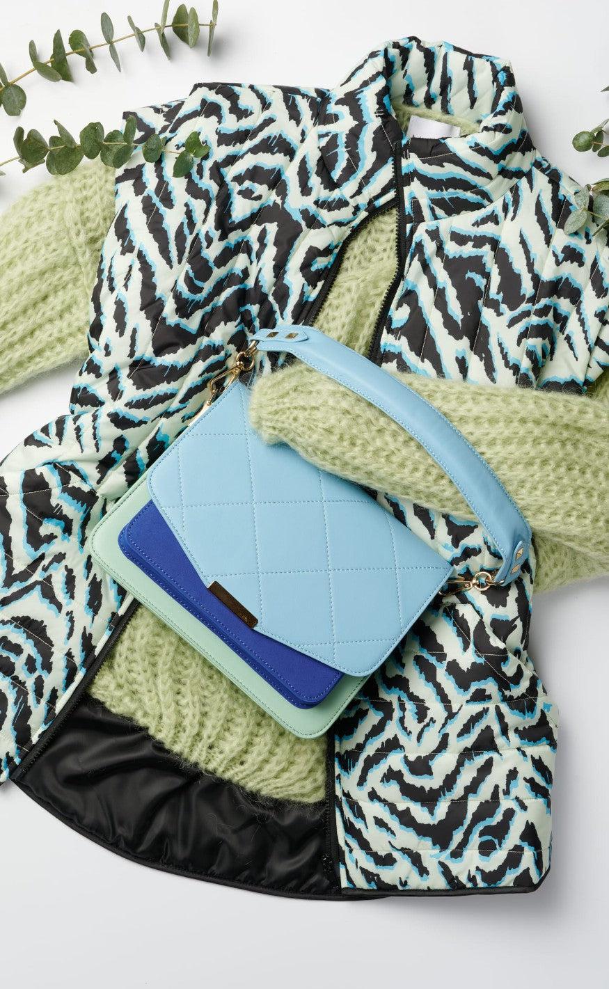 Noella Taske - Blanca Multi Compartment - Mint/Royalblue