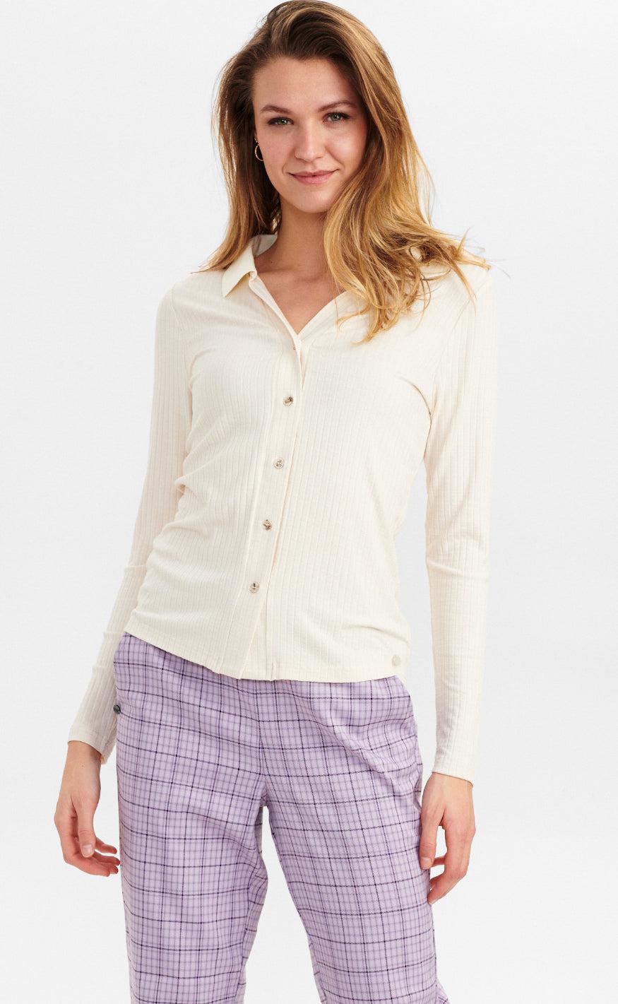 Nümph Bluse - Button - Pristine