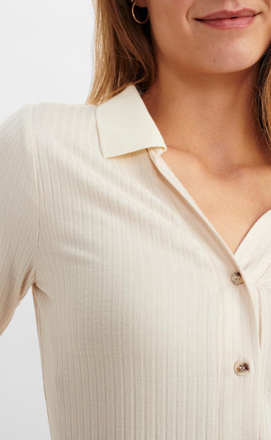 Nümph Bluse - Button - Pristine