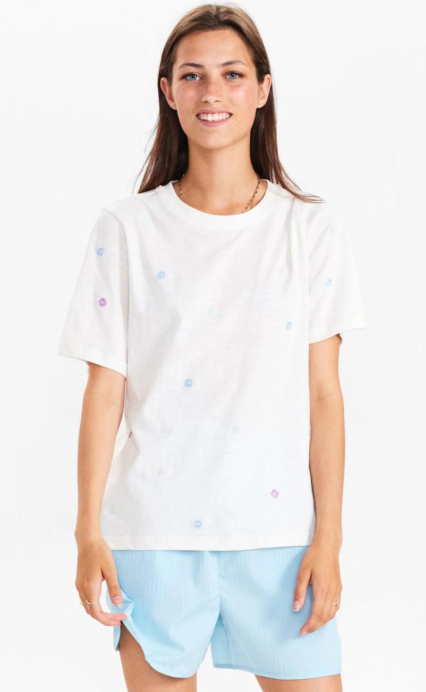 Nümph T-shirt - Tora - Cloud Dancer