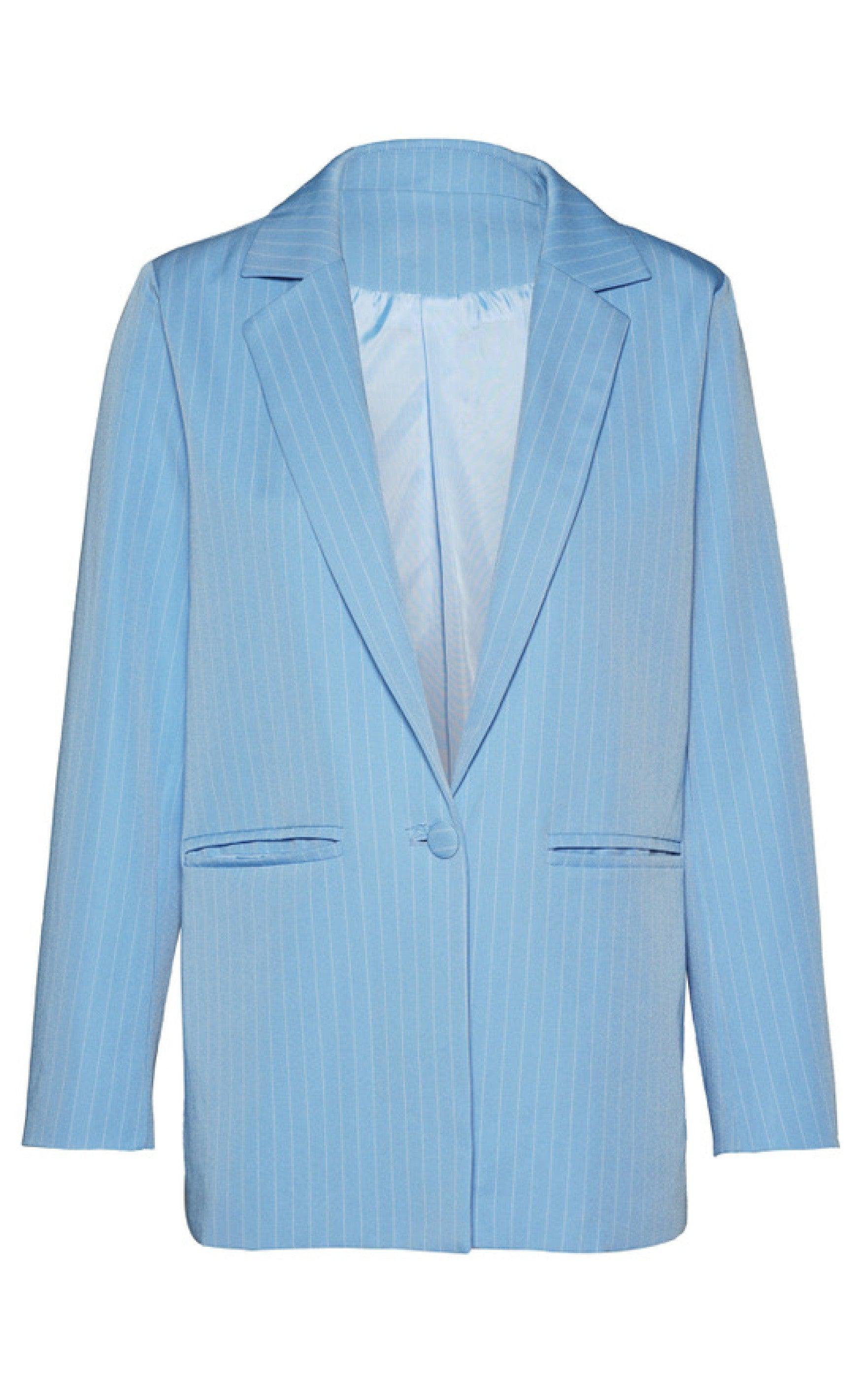 Say INA Copenhagen Blazer - Mai - Blue Pinstripe