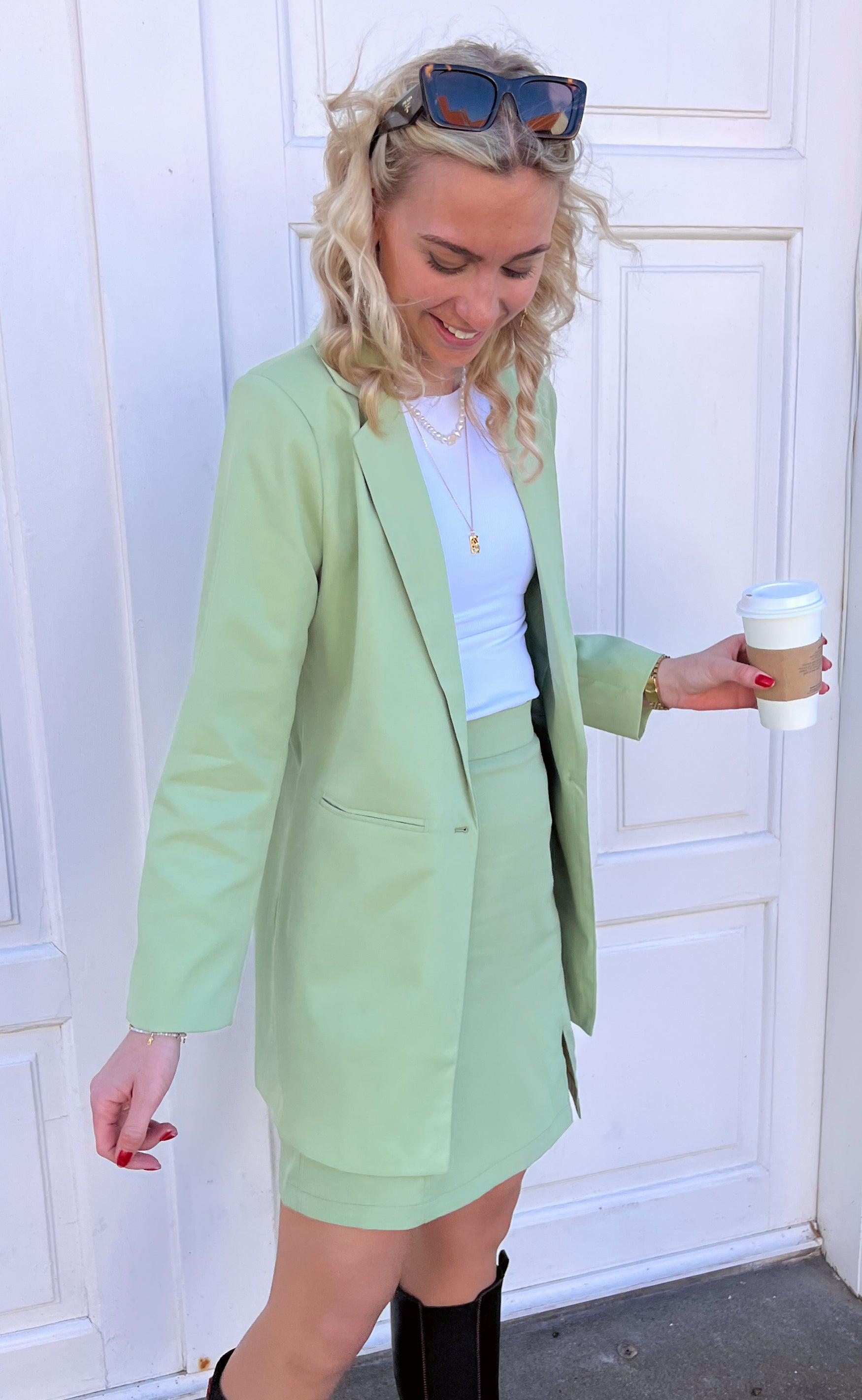 Say INA Copenhagen Blazer - Mai Long - Light Green