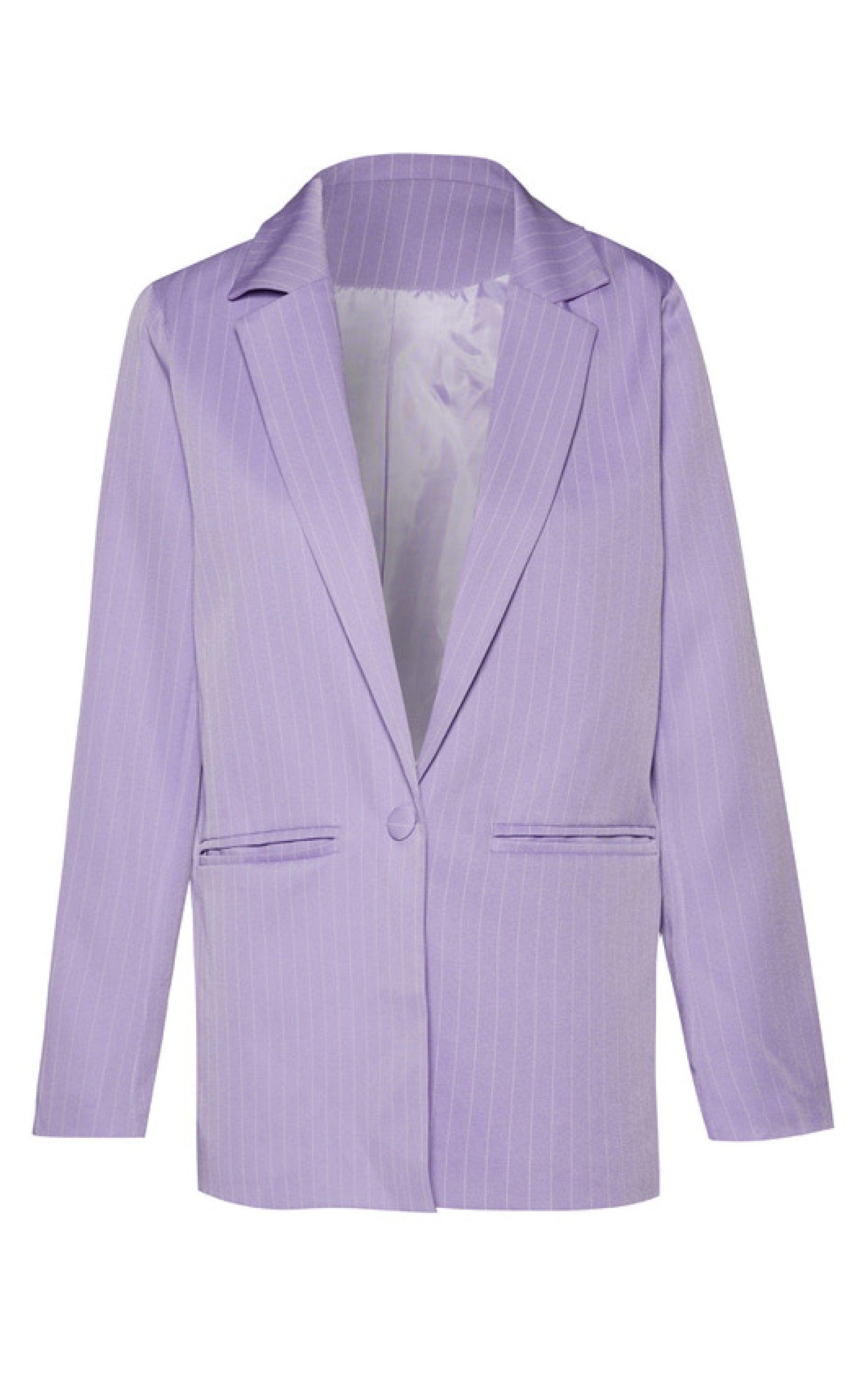 Say INA Copenhagen Blazer - Mai - Purple Pinstripe