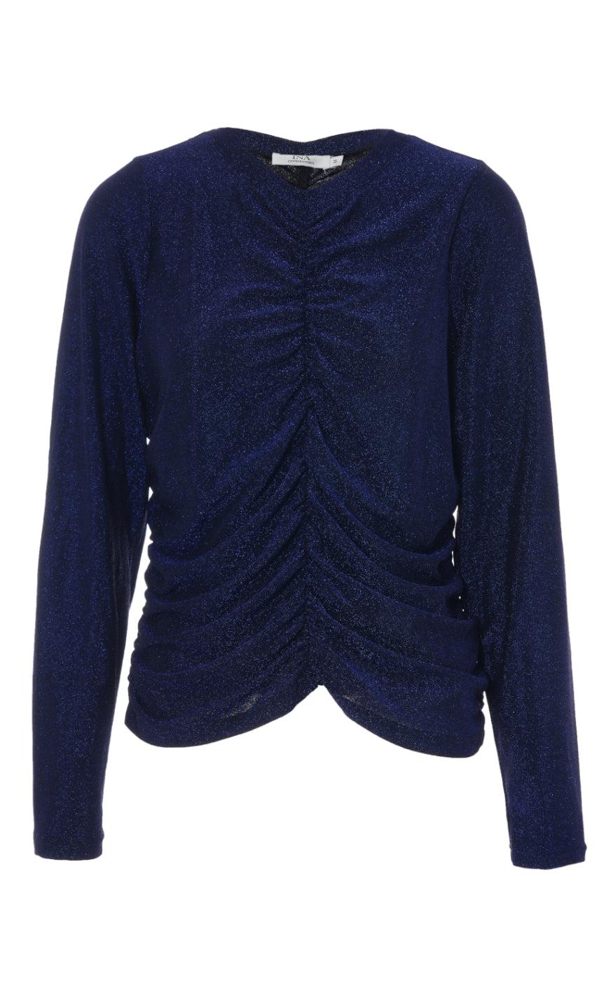 Say INA Copenhagen Bluse - Ava - Blue Glitter