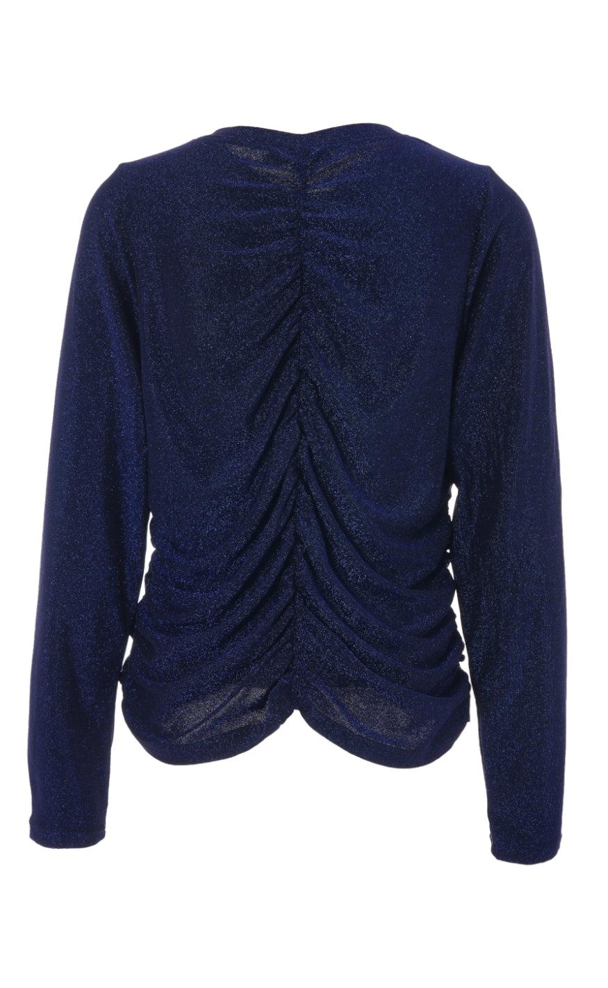 Say INA Copenhagen Bluse - Ava - Blue Glitter