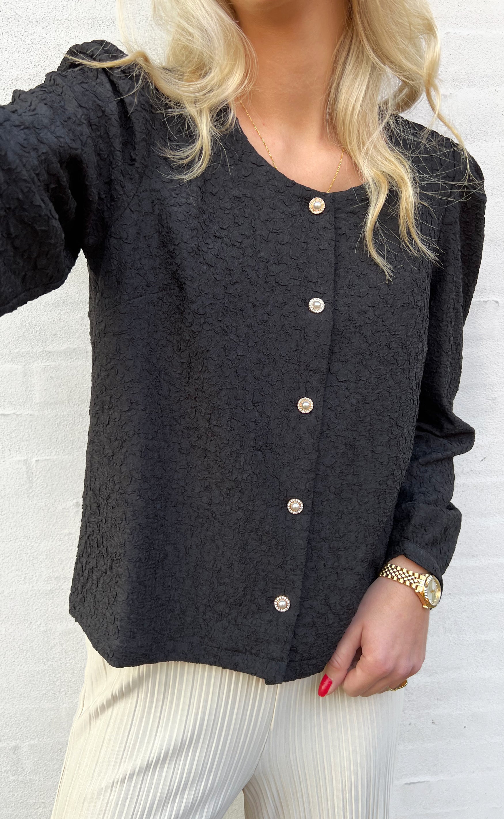 Say INA Copenhagen Bluse - Cati - Black