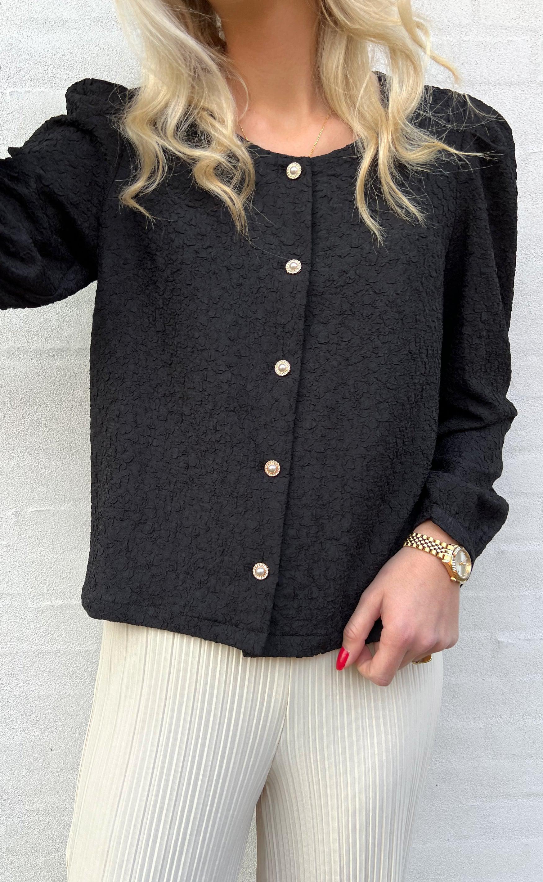 Say INA Copenhagen Bluse - Cati - Black